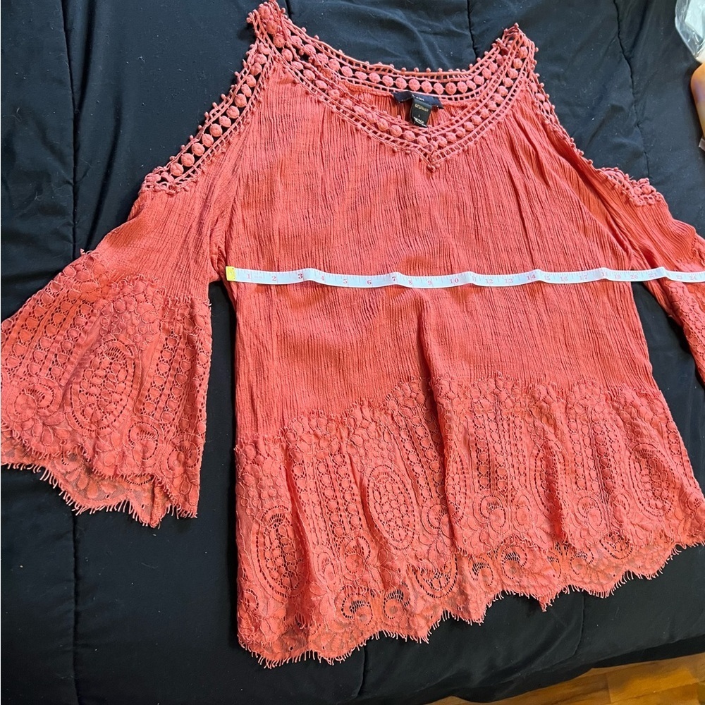 #165 Peach boho top - Picture 8 of 9